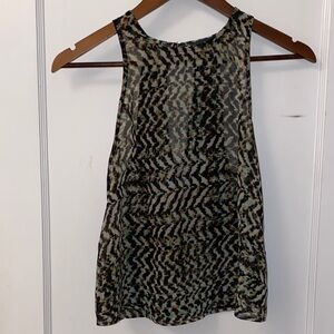 Chic ASTR Patterned Top with Lace Detail